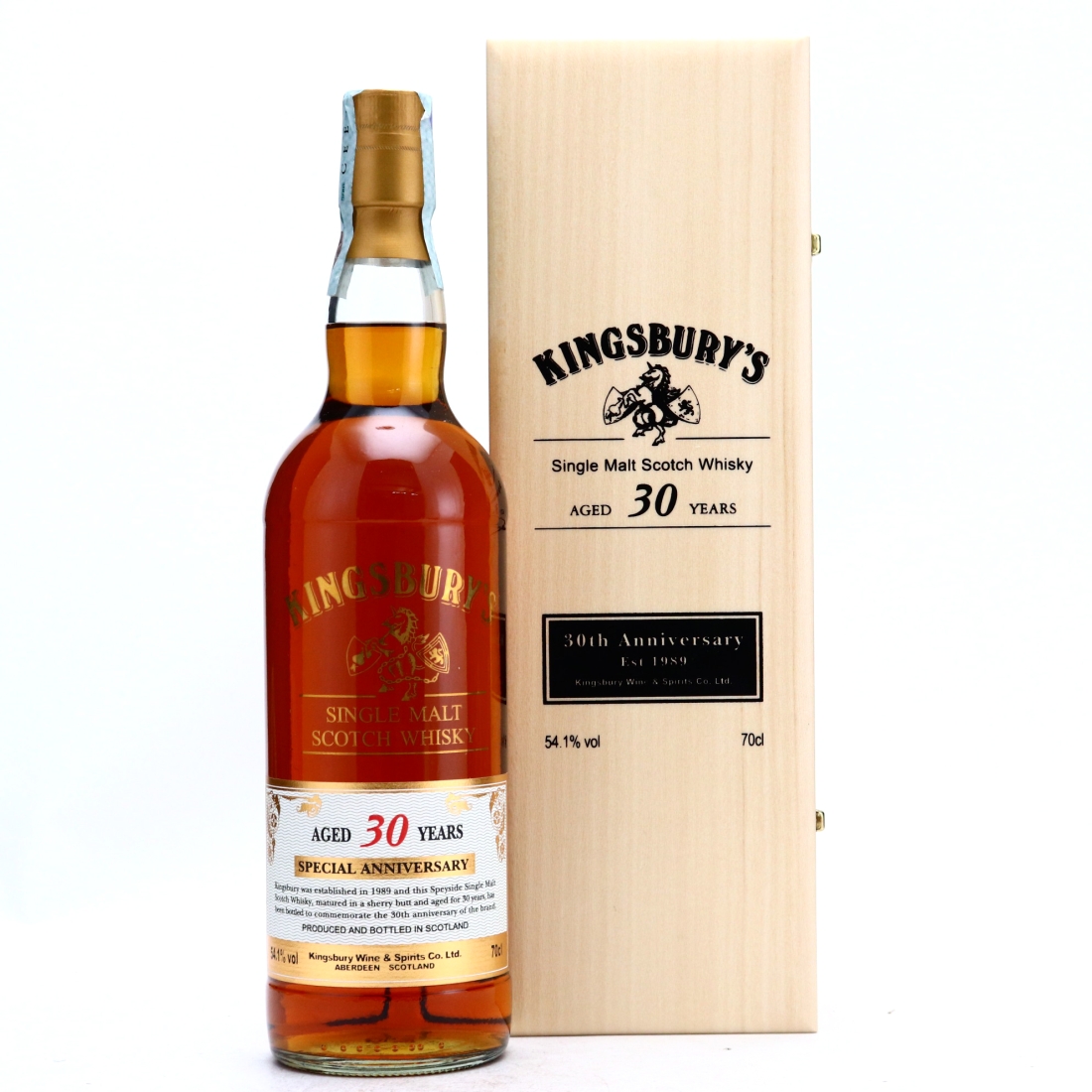 Macallan 1989 Kingsbury 30 Year Old / 30th Anniversary