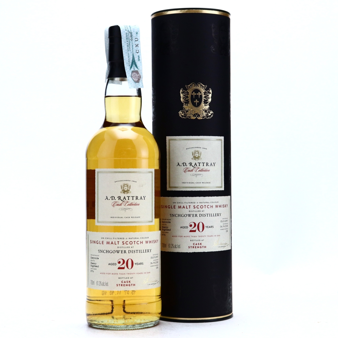 Inchgower 1997 A.D. Rattray 20 Year Old