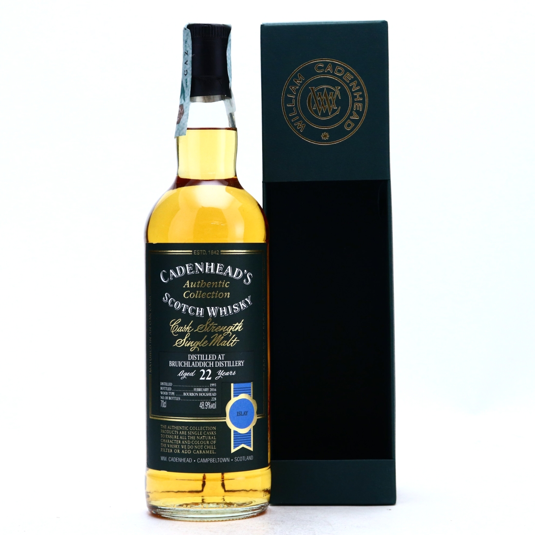 Bruichladdich 1993 Cadenhead's 22 Year Old