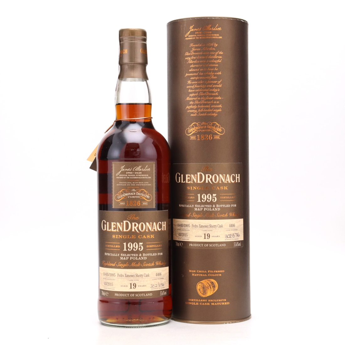 Glendronach 1995 Single PX Cask 19 Year Old #4406 / M&P Poland