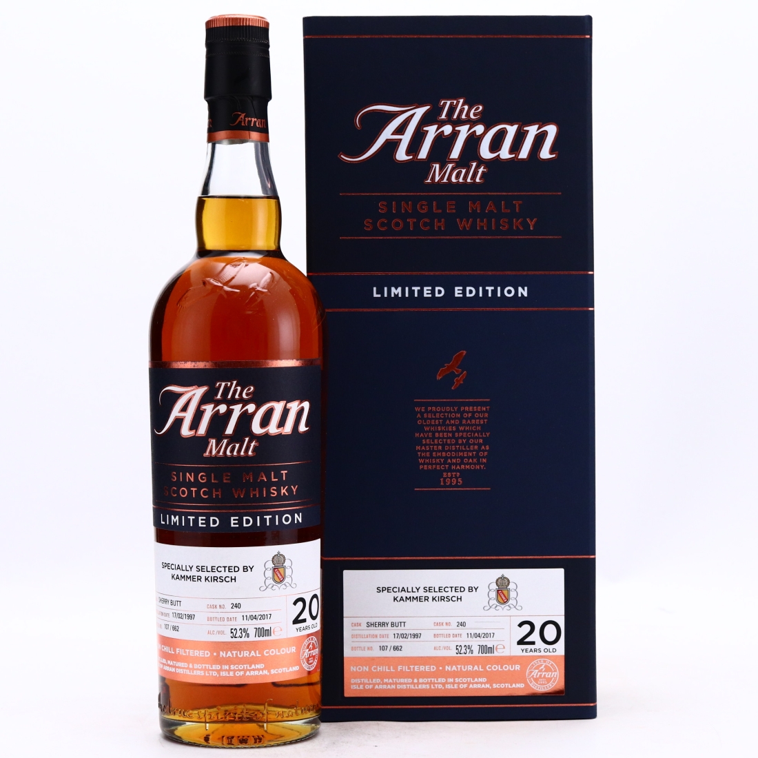 Arran 1997 Single Sherry Cask 20 Year Old #240 / Kammer Kirsch