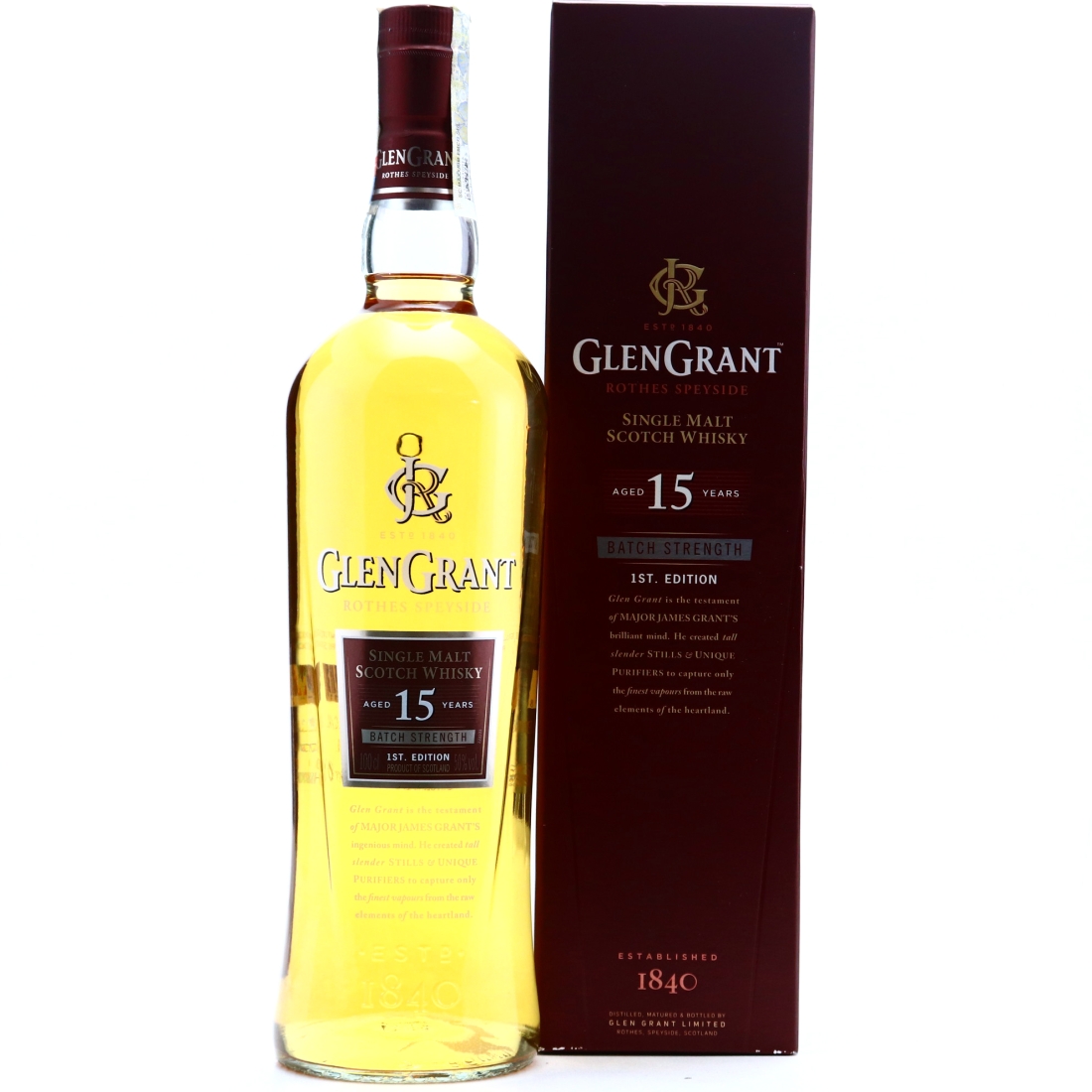 Glen Grant 15 Year Old Batch Strength 1st Edition 1 Litre / UK Airports