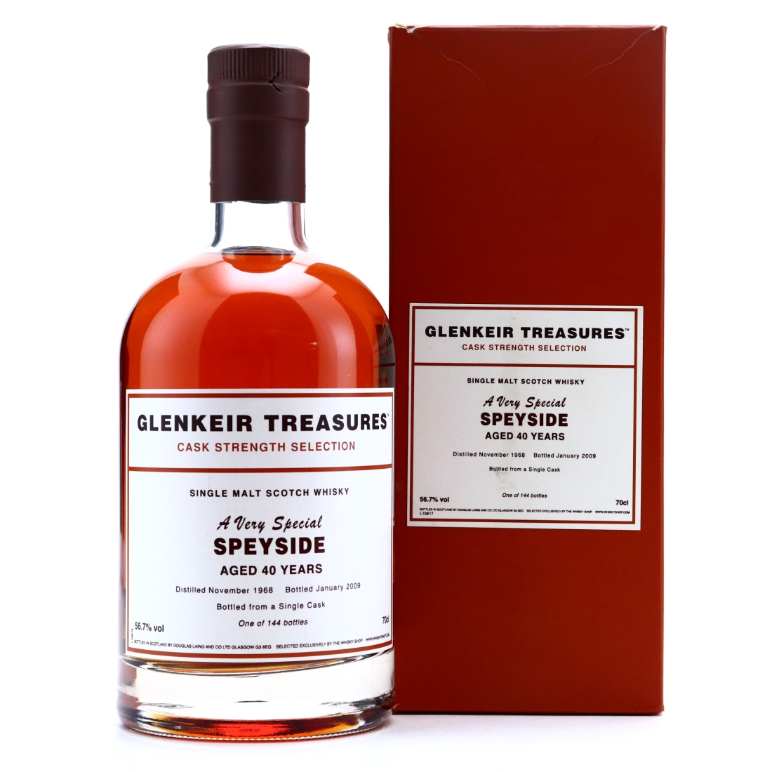 Speyside Single Malt 1968 Glenkeir Treasures 40 Year Old