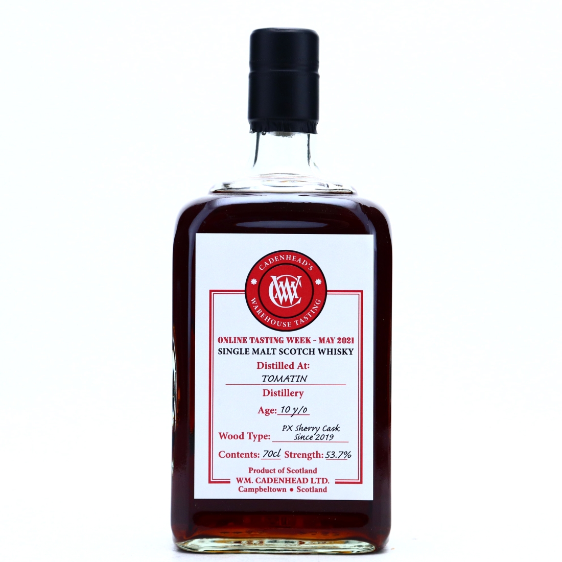 Tomatin 10 Year Old Cadenhead's Warehouse Tasting 2021