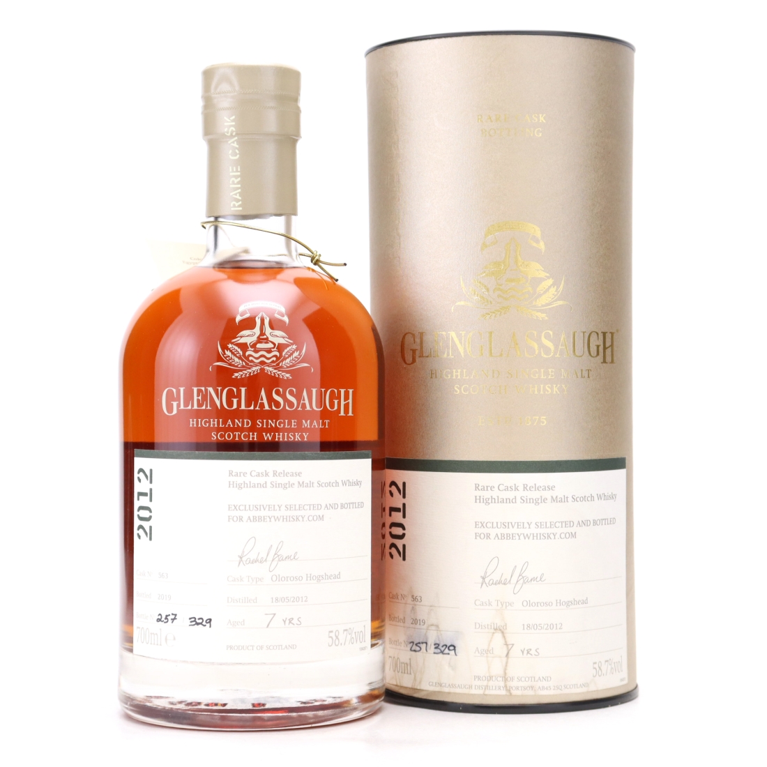 Glenglassaugh 2012 Single Oloroso Cask 7 Year Old #563 / Abbey Whisky