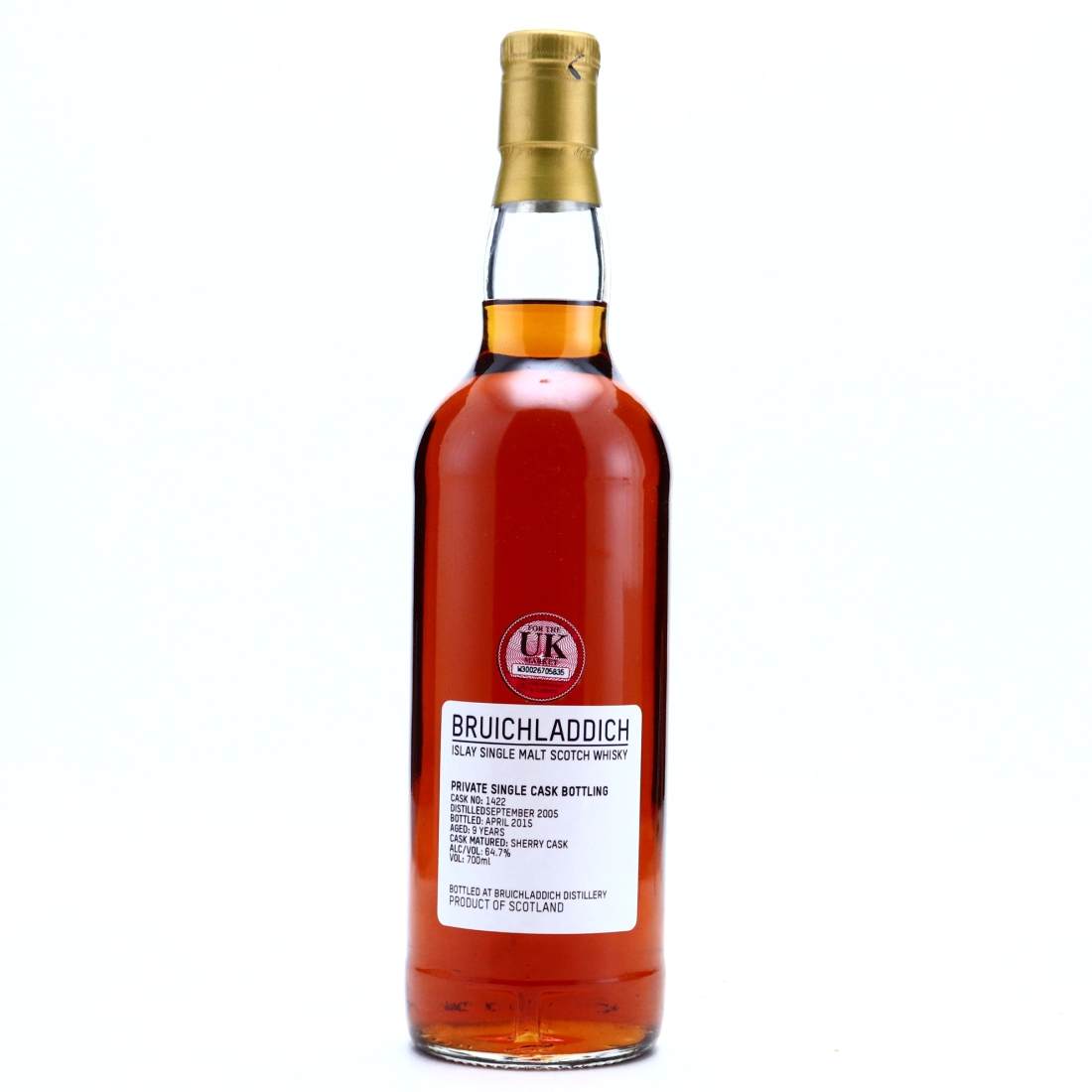 Bruichladdich 2005 Private Sherry Cask 9 Year Old #1422