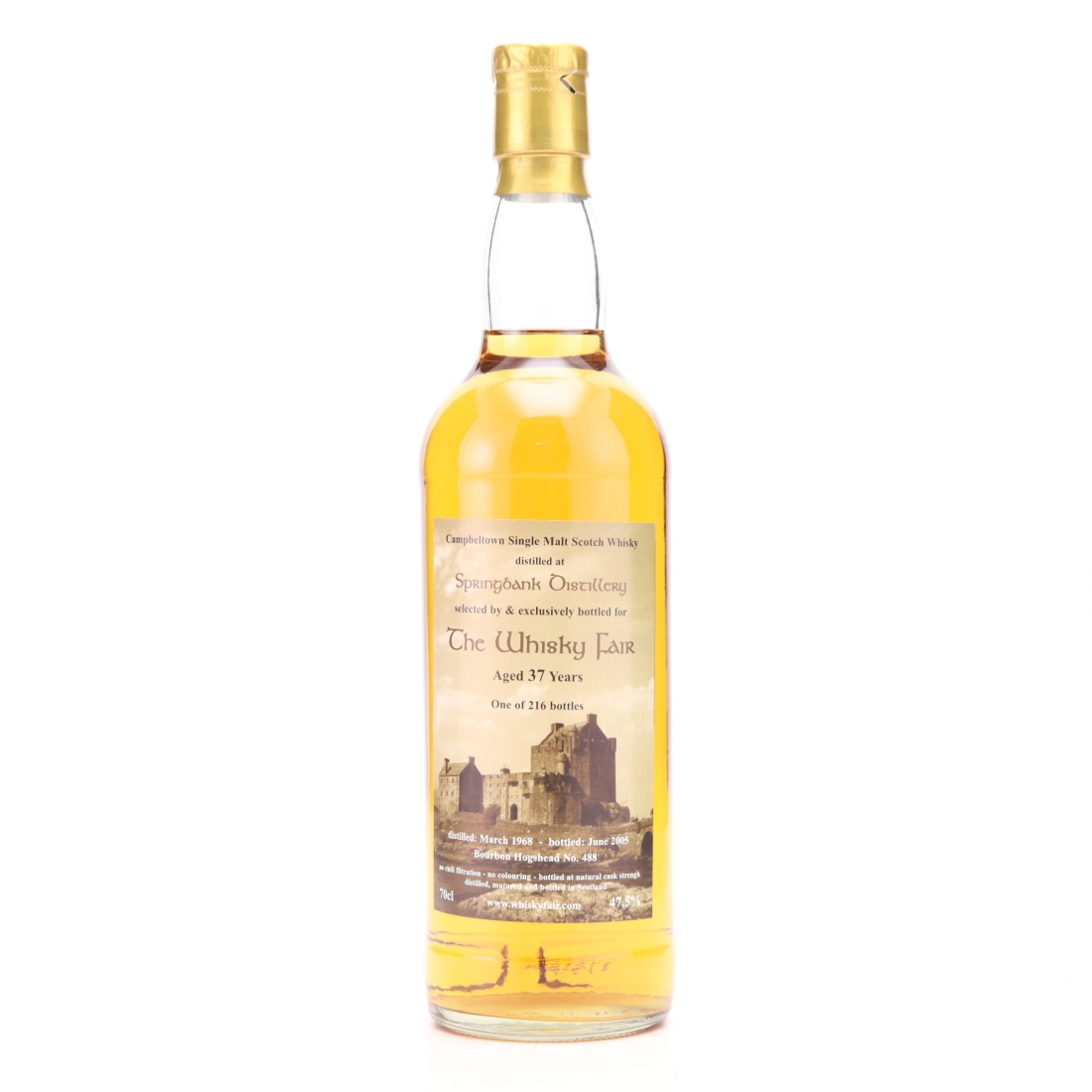 Springbank 1968 The Whisky Fair 37 Year Old