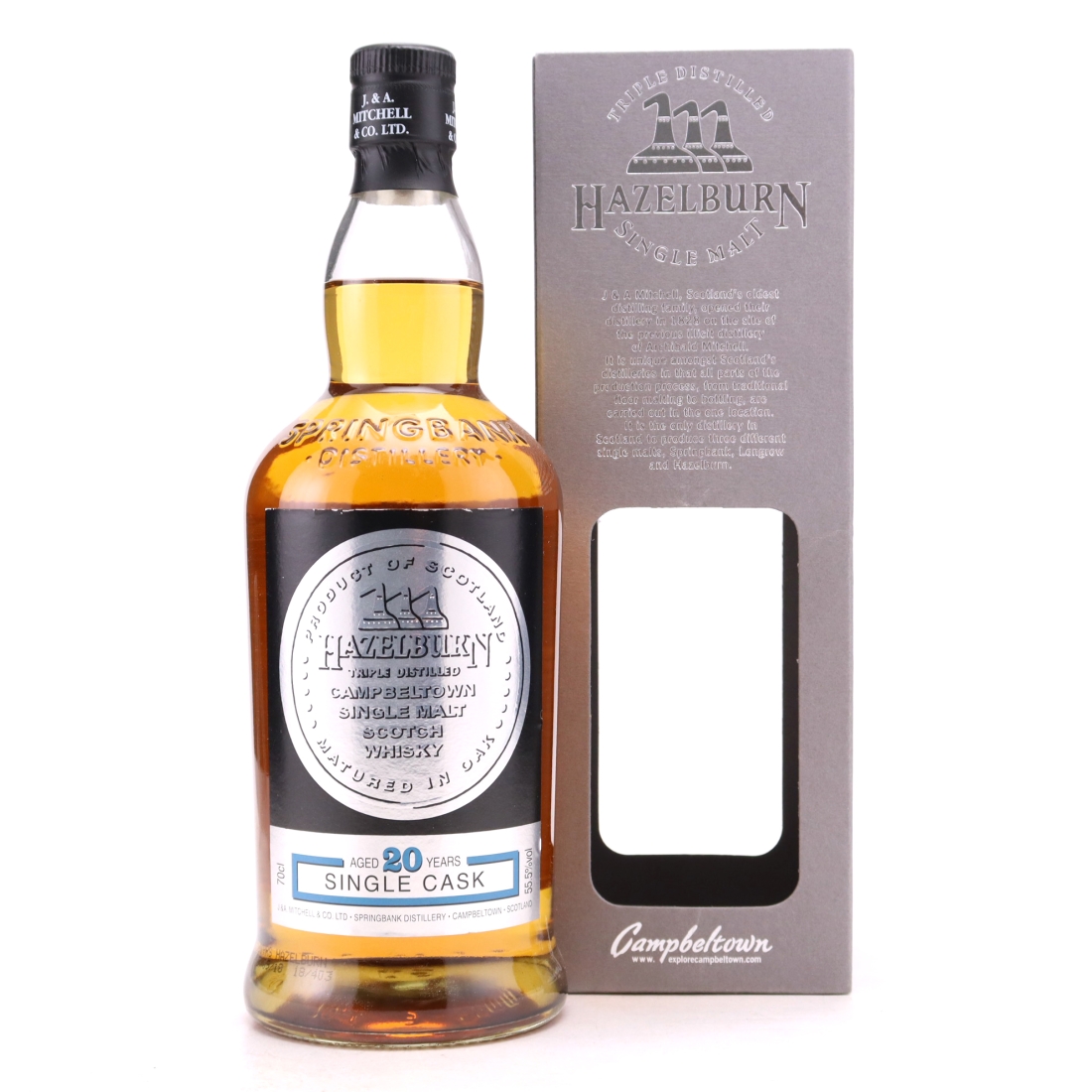 Hazelburn 1998 Single Bourbon Cask 20 Year Old / Hanseatische Weinhandelsgesellschaft