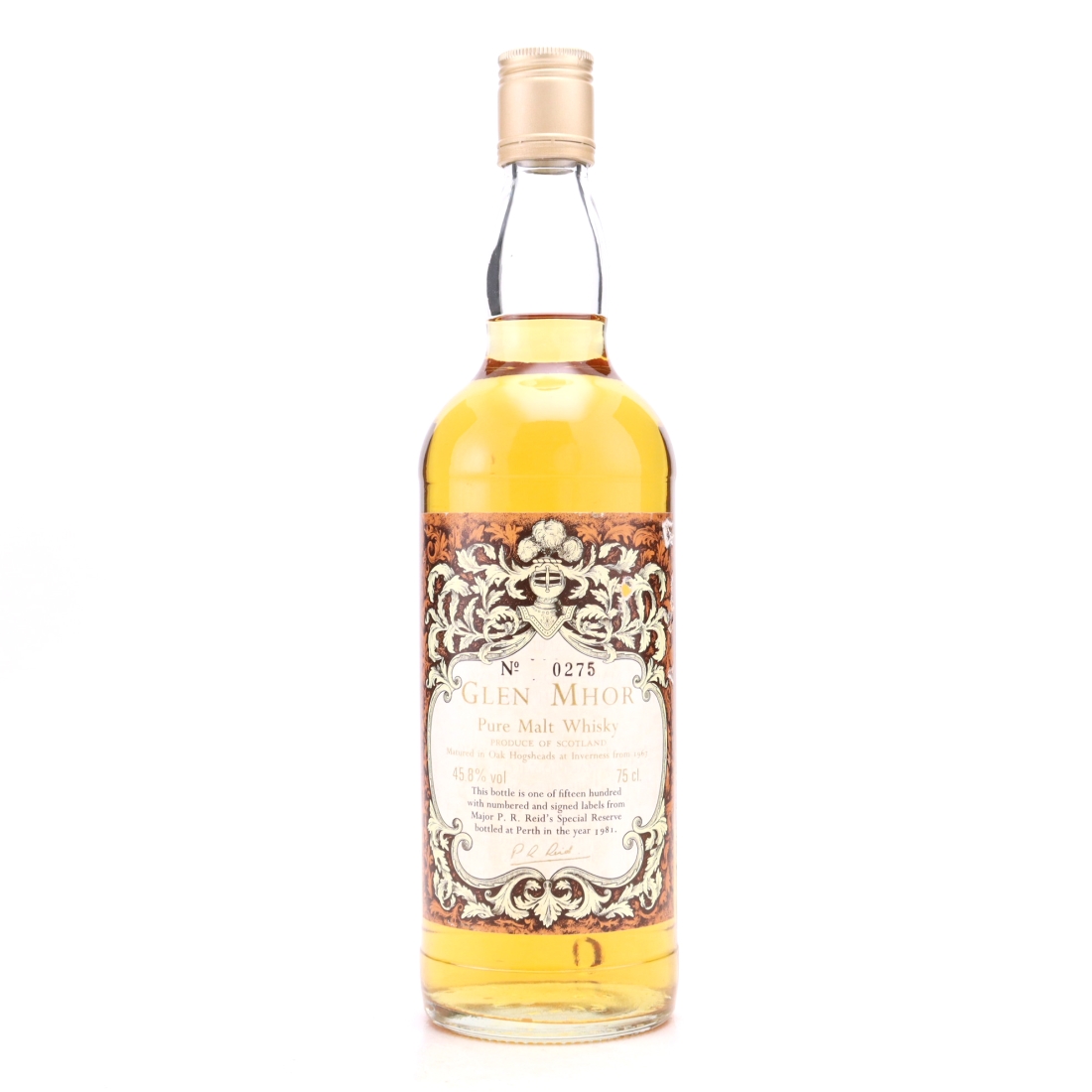 Glen Mhor 1967 Major P.R. Reid Special Reserve 1981