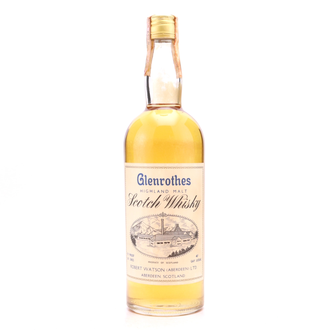 Glenrothes Scotch Whisky Robert Watson 1970s