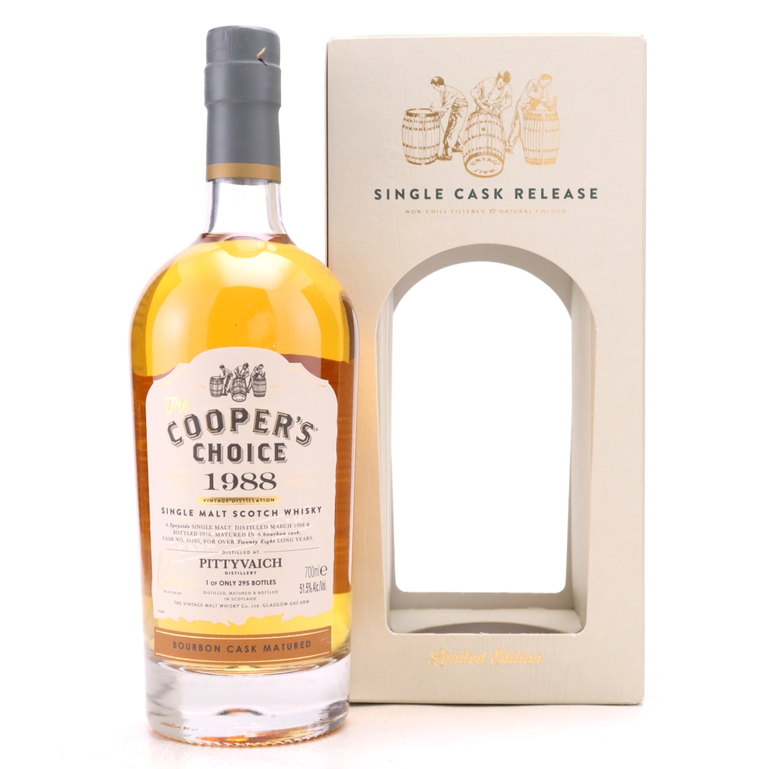 Pittyvaich 1988 Cooper's Choice 28 Years Old