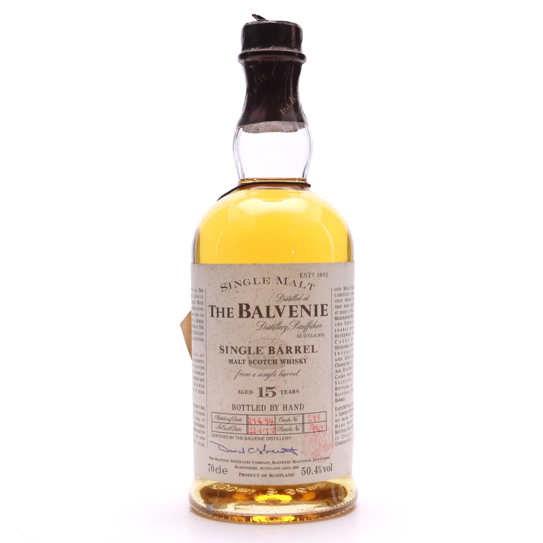 Balvenie 1977 Single Barrel 15 Year Old #298