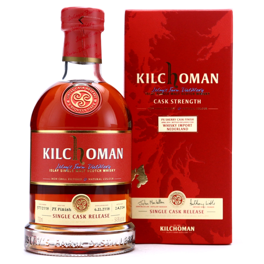 Kilchoman 2008 Single Cask #577 / Whisky Import Nederland