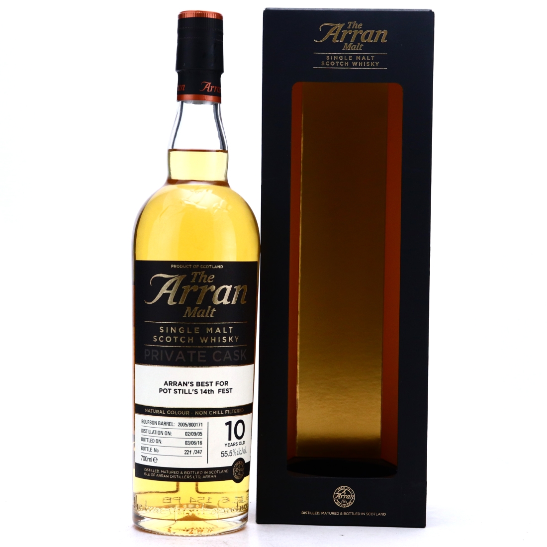 Arran 2005 Single Bourbon Cask 10 Year Old #800171 / Pot Still's 14th Fest