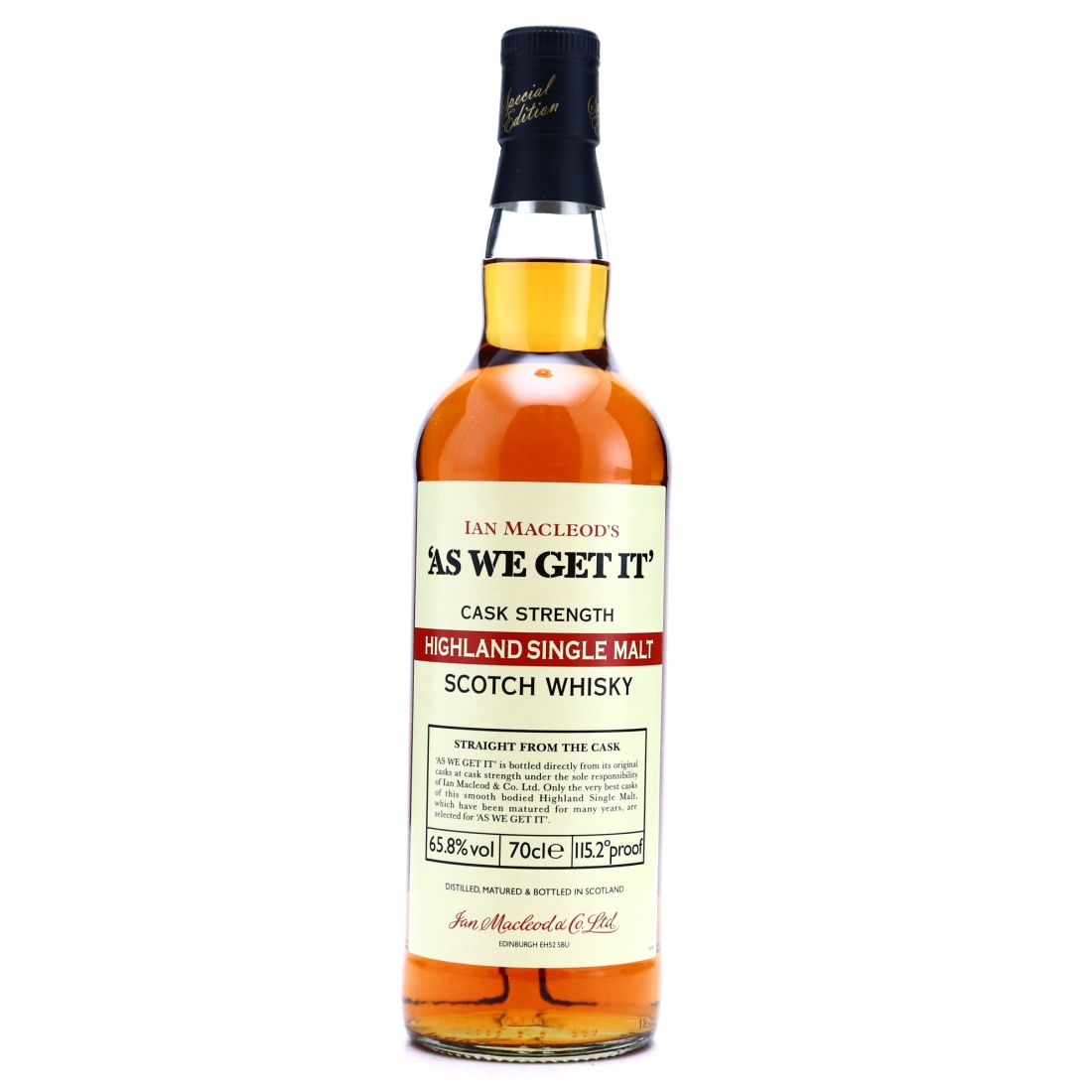 As We Get It Cask Strength Highland Single Malt / 65.8%