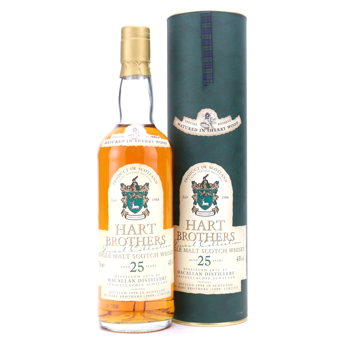 Macallan 1972 Hart Brothers 25 Year Old
