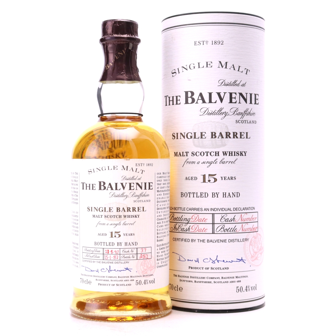 Balvenie 1982 Single Barrel 15 Year Old #37