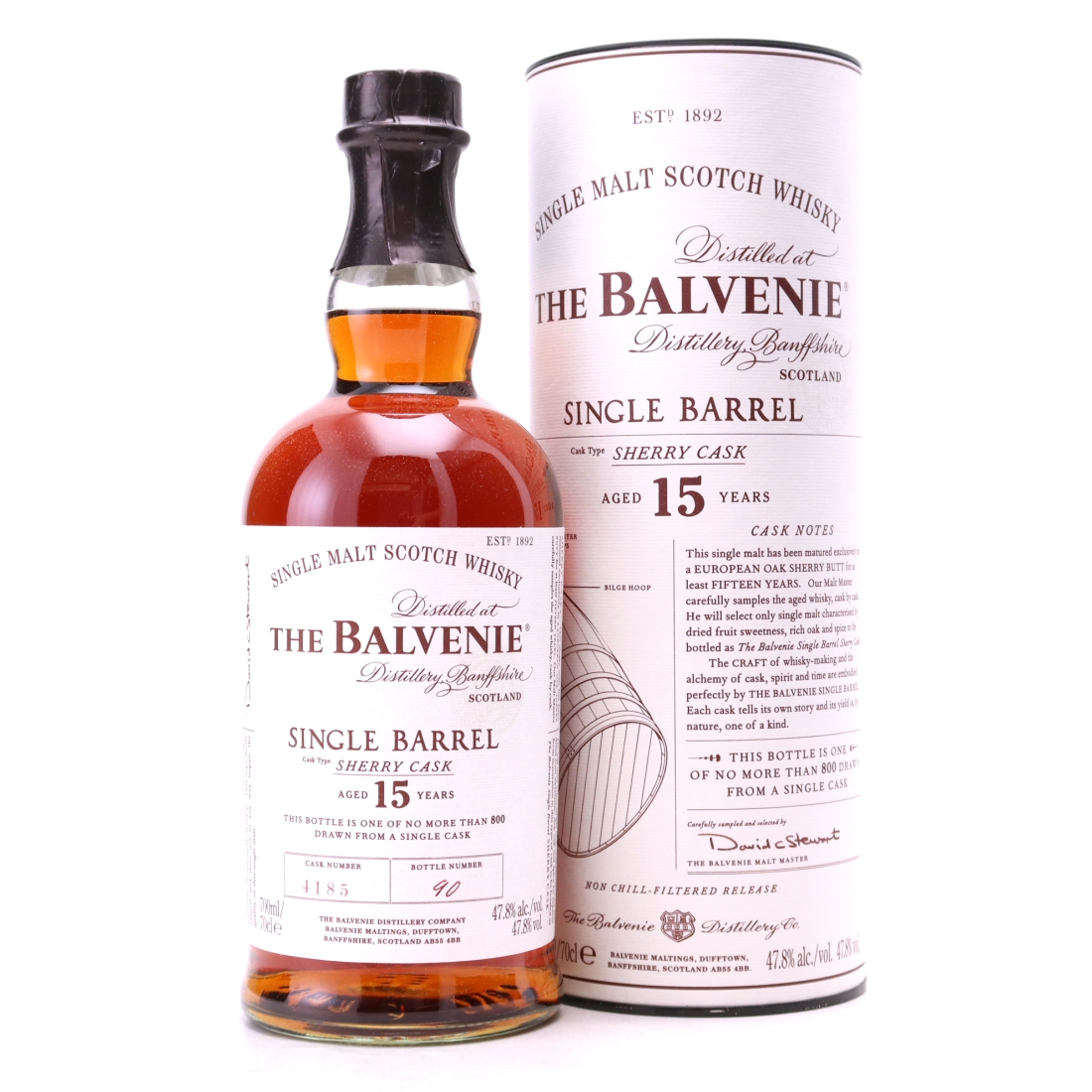 Balvenie 15 Year Old Sherry Cask Single Barrel #4185