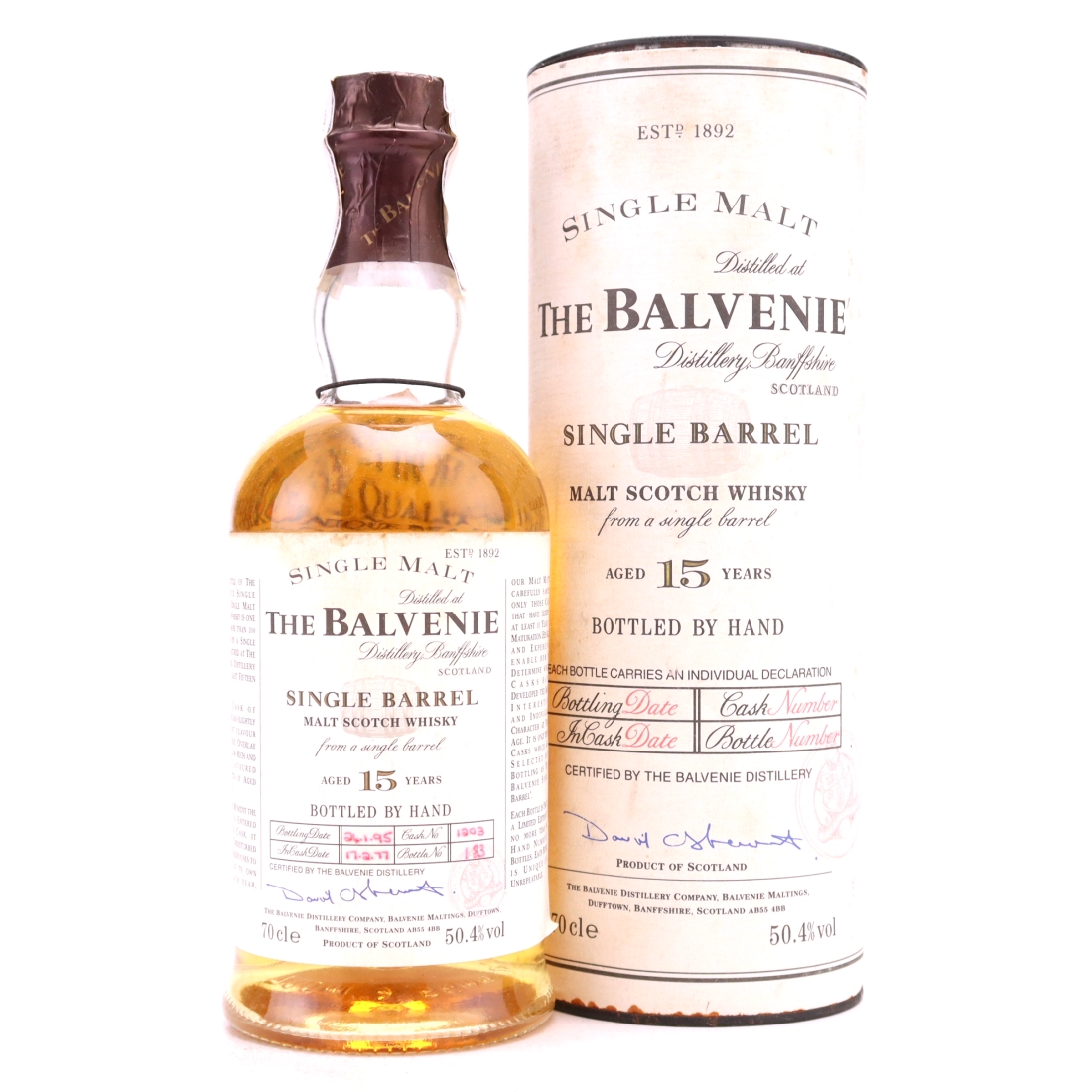 Balvenie 1977 Single Barrel 15 Year Old #1203