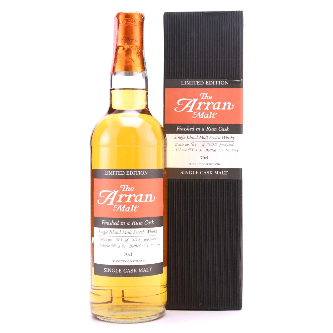 Arran Single Rum Cask Finish 2004