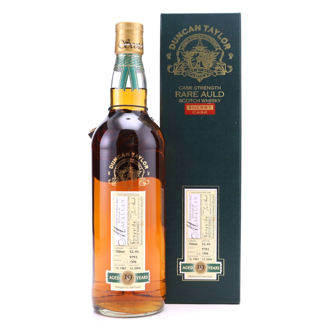Macallan 1987 Duncan Taylor 19 Year Old Sherry Cask