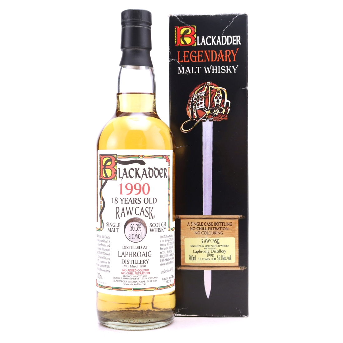 Laphroaig 1990 Blackadder 18 Year Old Raw Cask