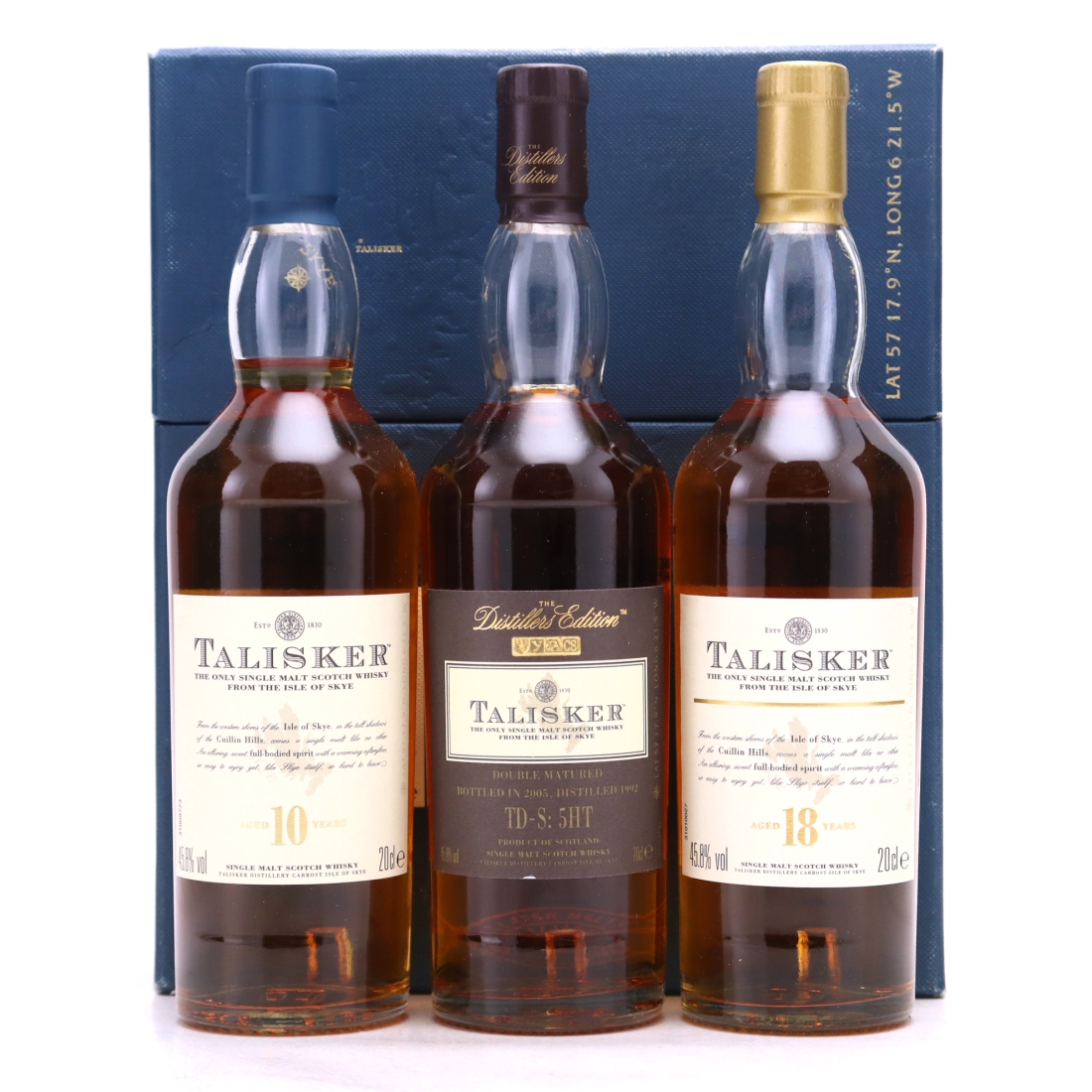 Talisker Gift Pack 3 x 20cl / includes 1992 Distiller's Edition