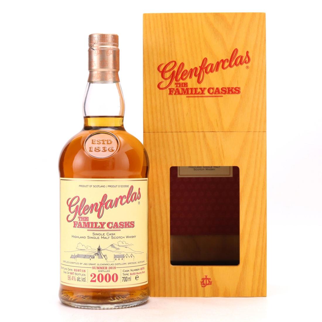 Glenfarclas 2000 Family Cask #4076 / Summer 2018