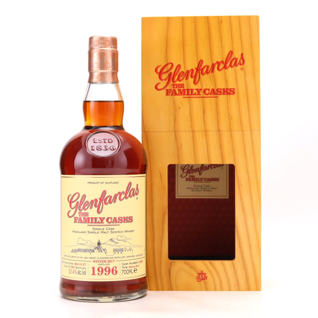Glenfarclas 1996 Family Cask #1498 / Winter 2017