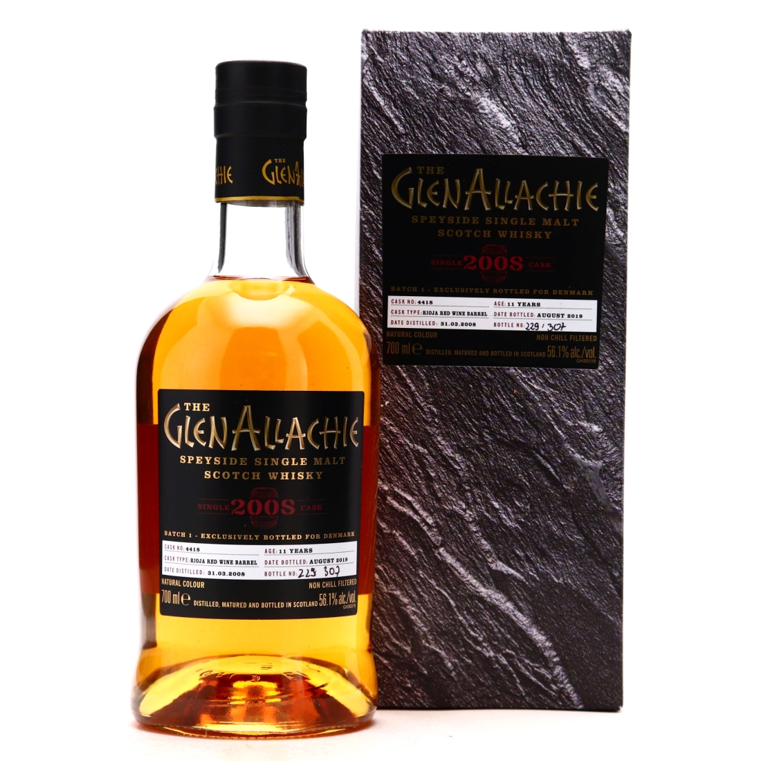 Glenallachie 2008 Single Rioja Red Wine Cask 11 Year Old / Denmark - Batch #1