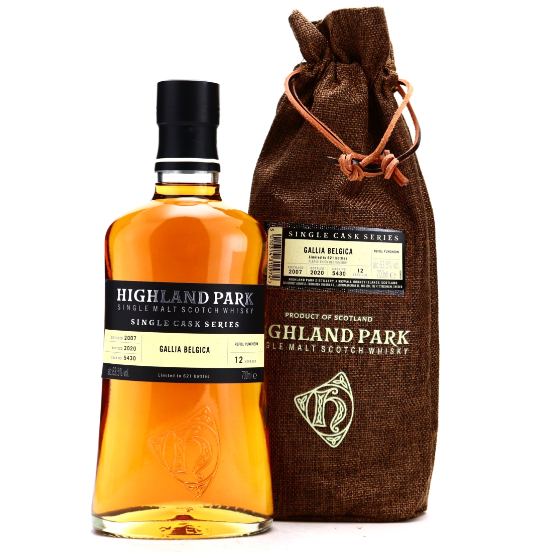 Highland Park 2007 Single Cask 12 Year Old #5430 / Gallia Belgica