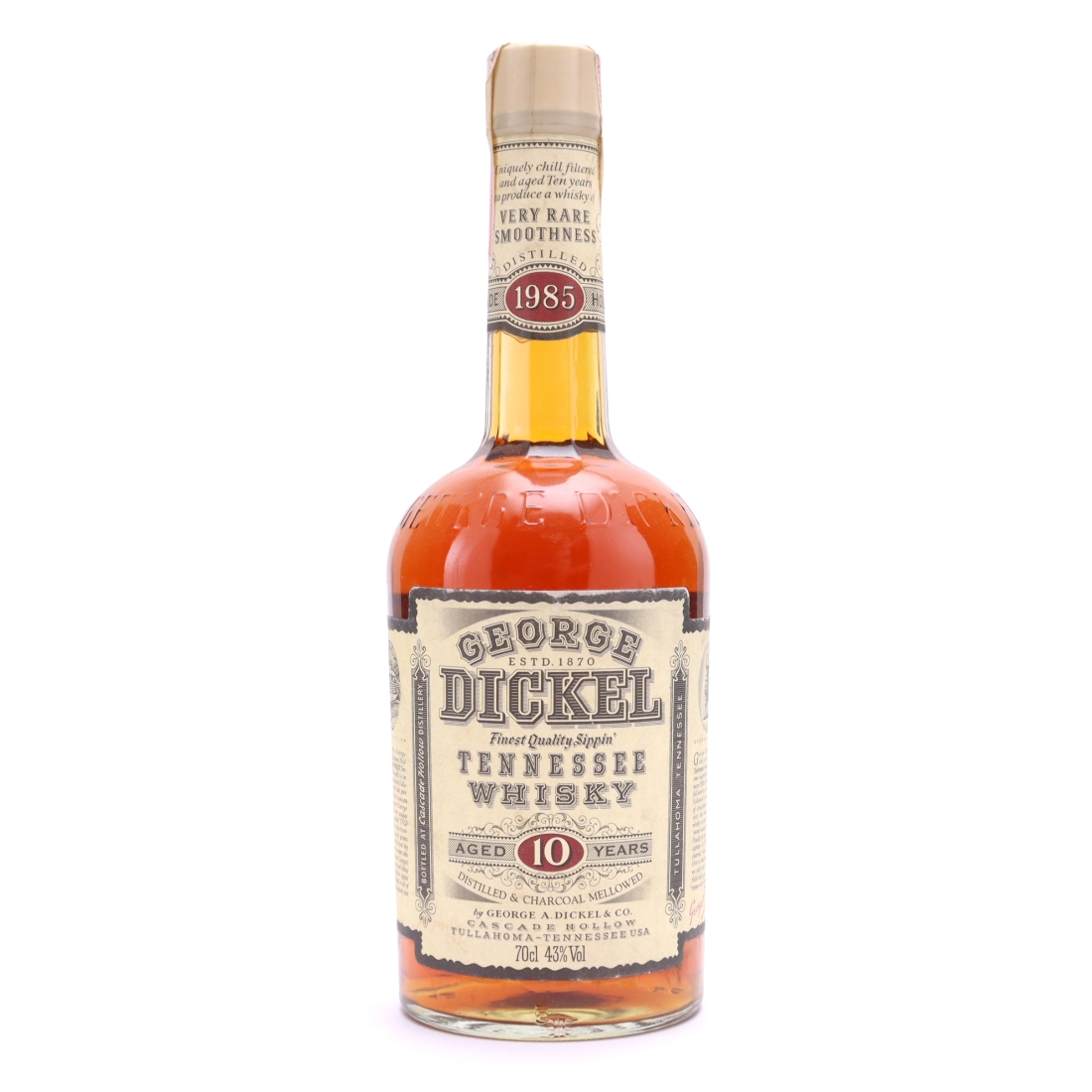 George Dickel 1985 10 Year Old Tennessee Whisky