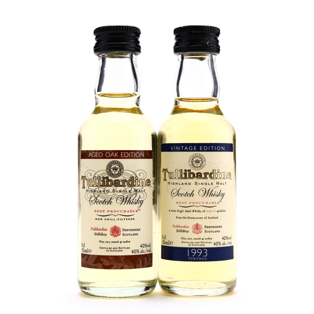 Tullibardine Miniature x 2