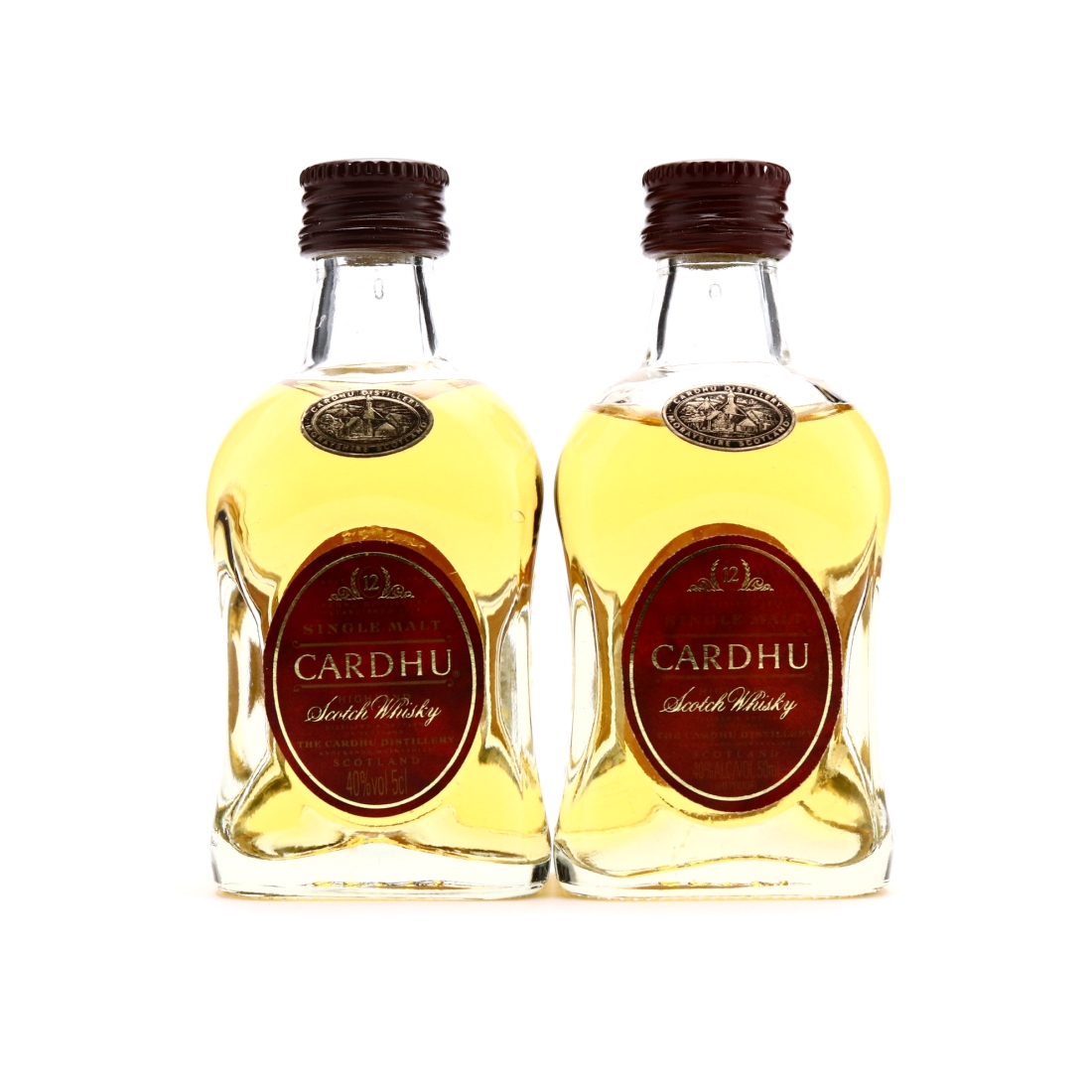 Cardhu 12 Year Old Miniatures x 2
