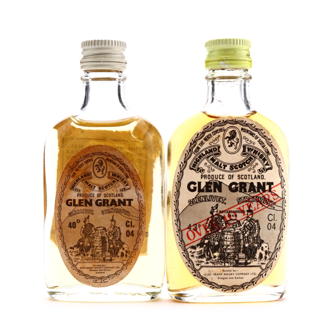 Glen Grant Miniatures x 2 1970s