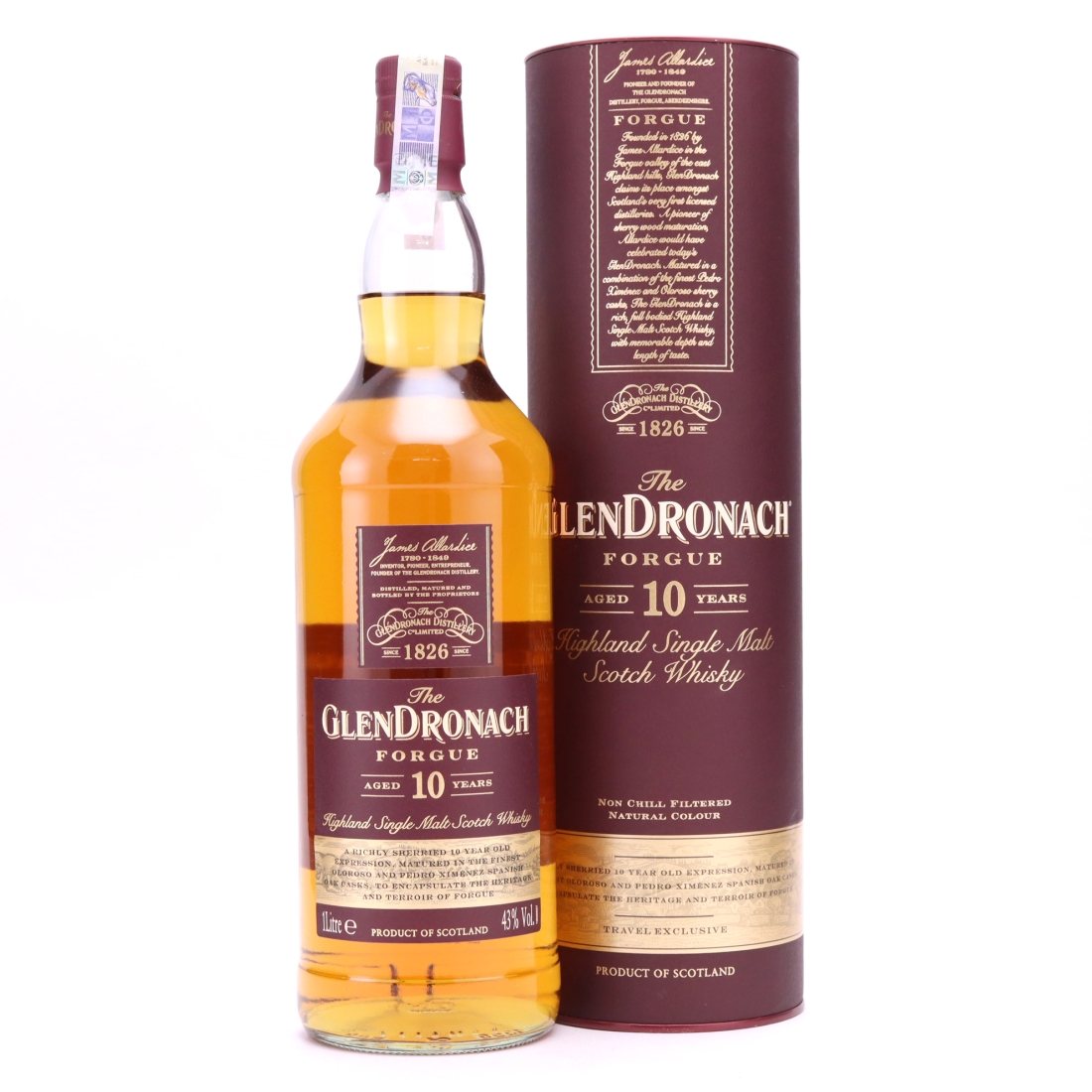 Glendronach 10 Year Old Forgue 1 Litre