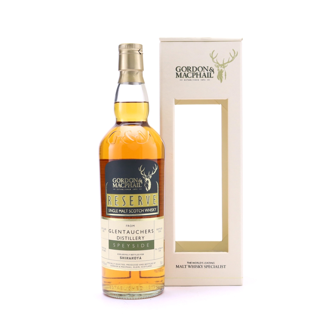Glentauchers 1991 Gordon and MacPhail Reserve / Shinanoya