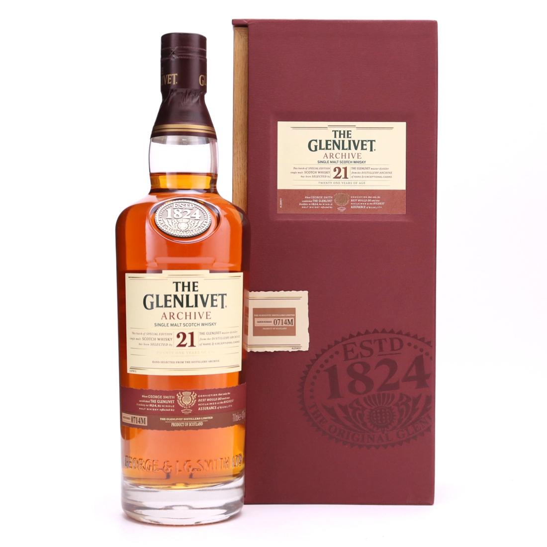 Glenlivet 21 Year Old Archive Batch #0714M