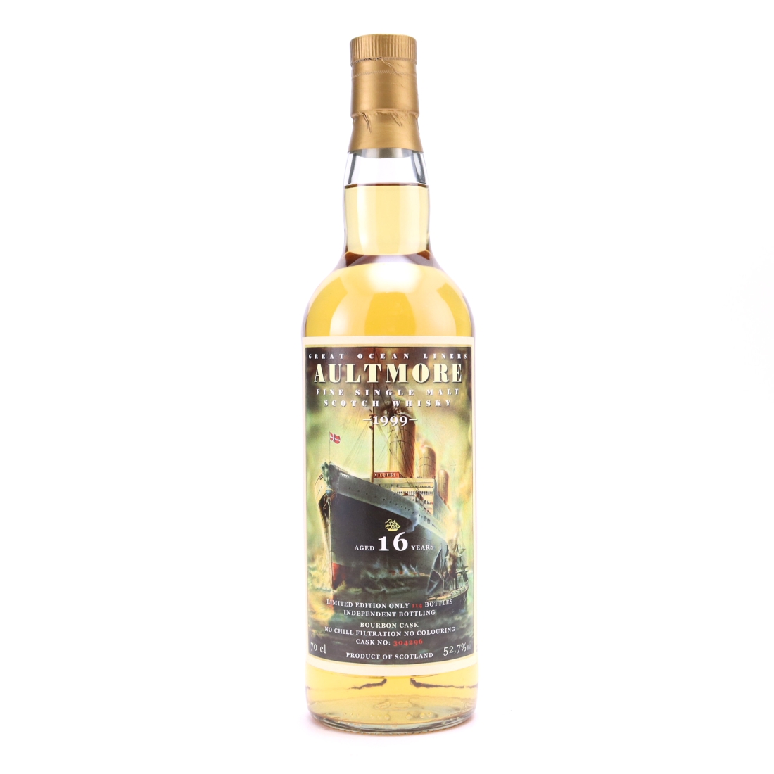 Aultmore 1999 Jack Wiebers 16 Year Old Great Ocean Liners / Whiskyfair Fredericia