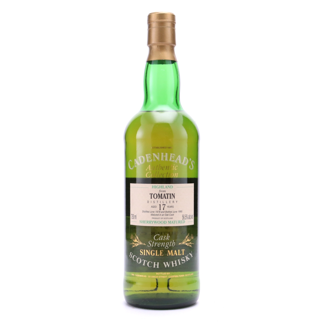 Tomatin 1978 Cadenhead's 17 Year Old 75cl / US Import