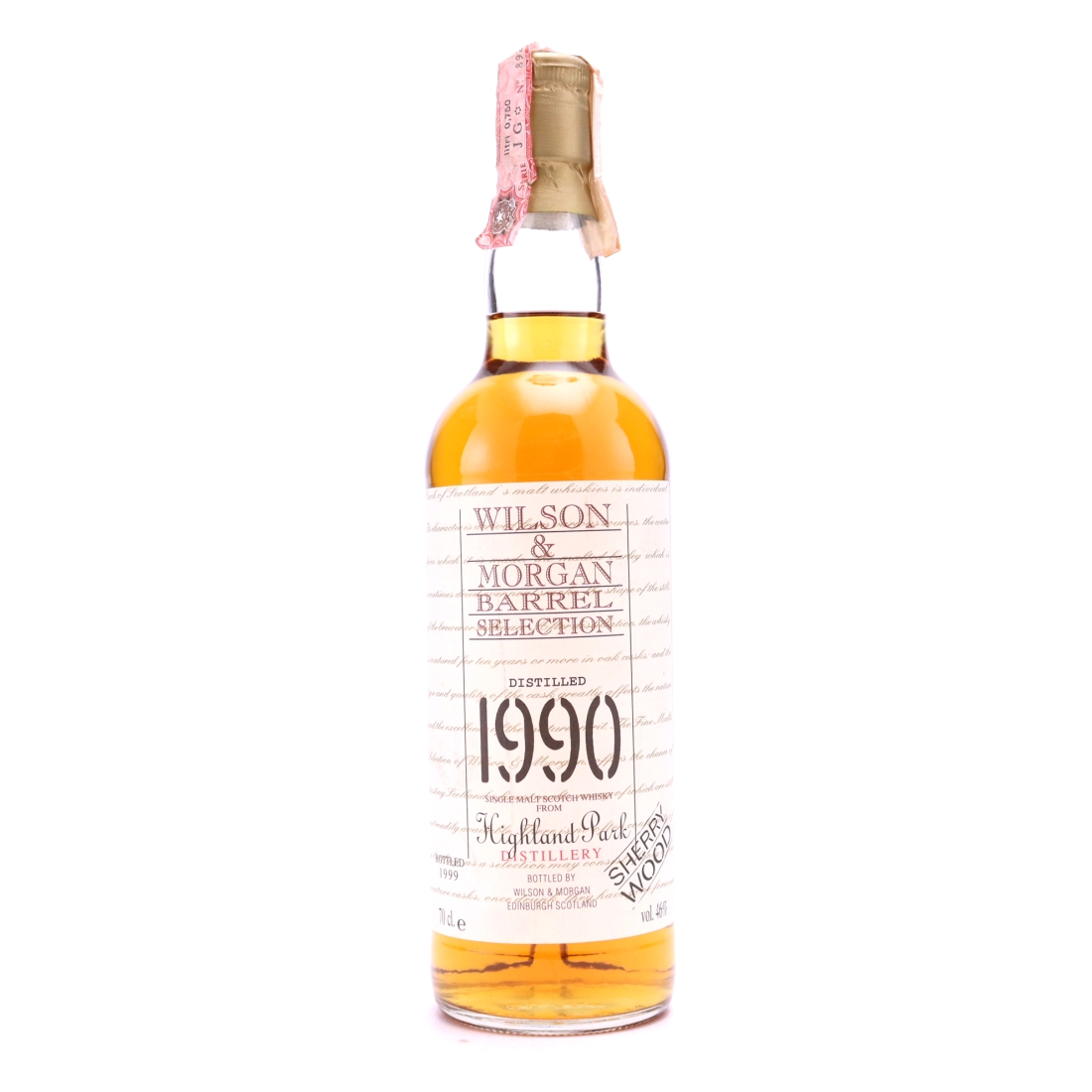 Highland Park 1990 Wilson and Morgan Sherry Wood