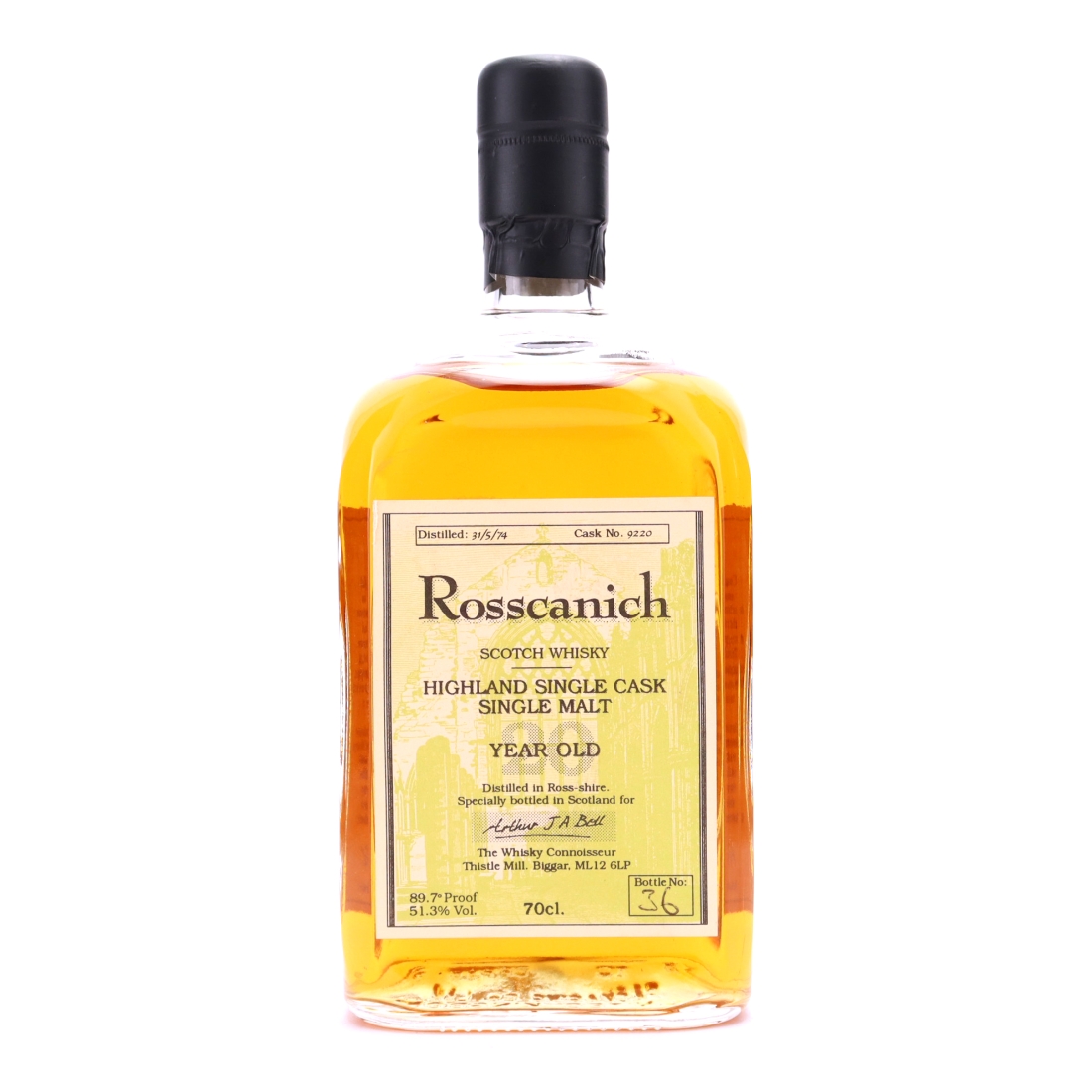 Teaninich 'Rosscanich' 1974 Whisky Connoisseur 20 Year Old