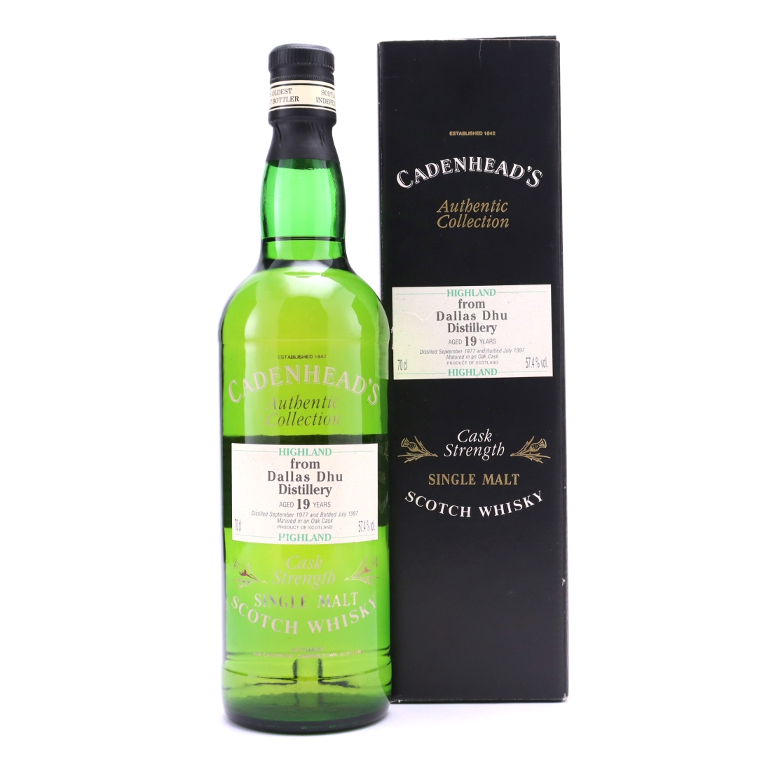 Dallas Dhu 1977 Cadenhead's 19 Year Old