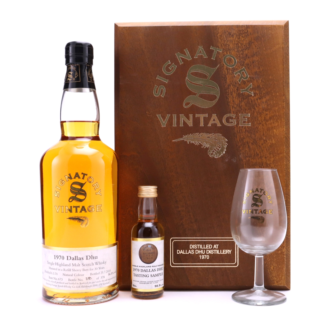 Dallas Dhu 1970 Signatory Vintage 30 Year Old Gift Pack