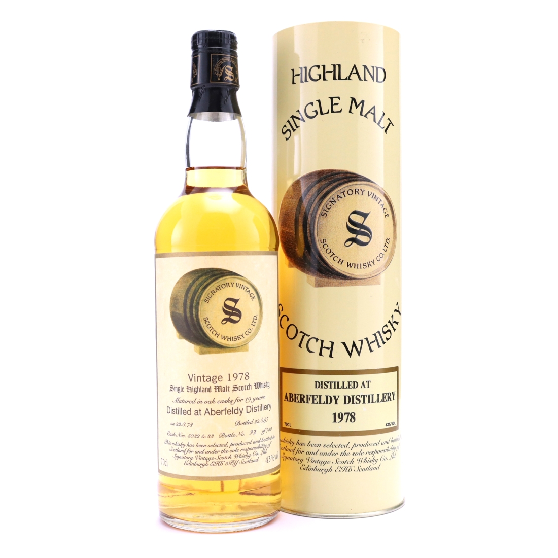 Aberfeldy 1978 Signatory Vintage 19 Year Old