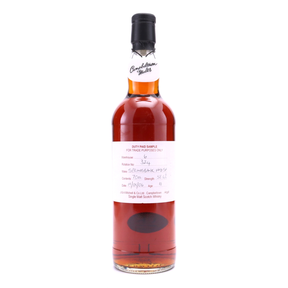 Springbank 2006 Duty Paid Sample 11 Year Old / Fresh Sherry Hogshead 