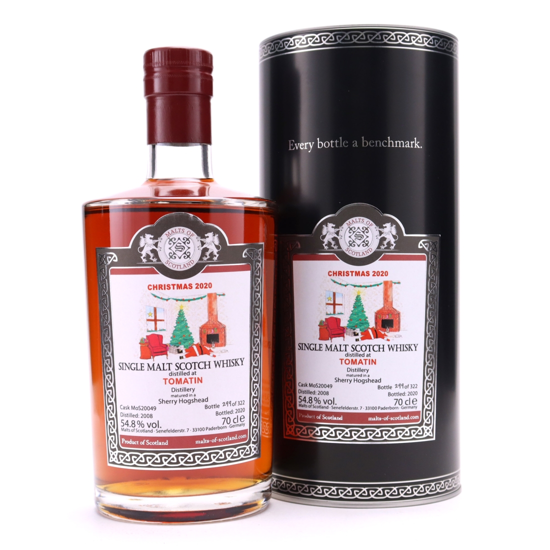 Tomtain 2008 Malts of Scotland Sherry Hogshead / Christmas 2020