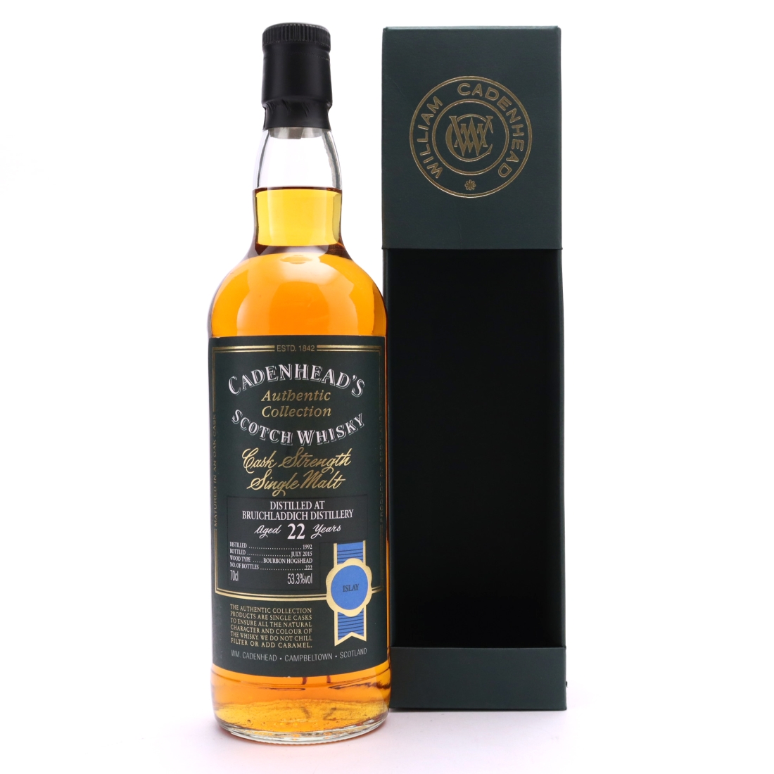 Bruichladdich 1992 Cadenhead's 22 Year Old