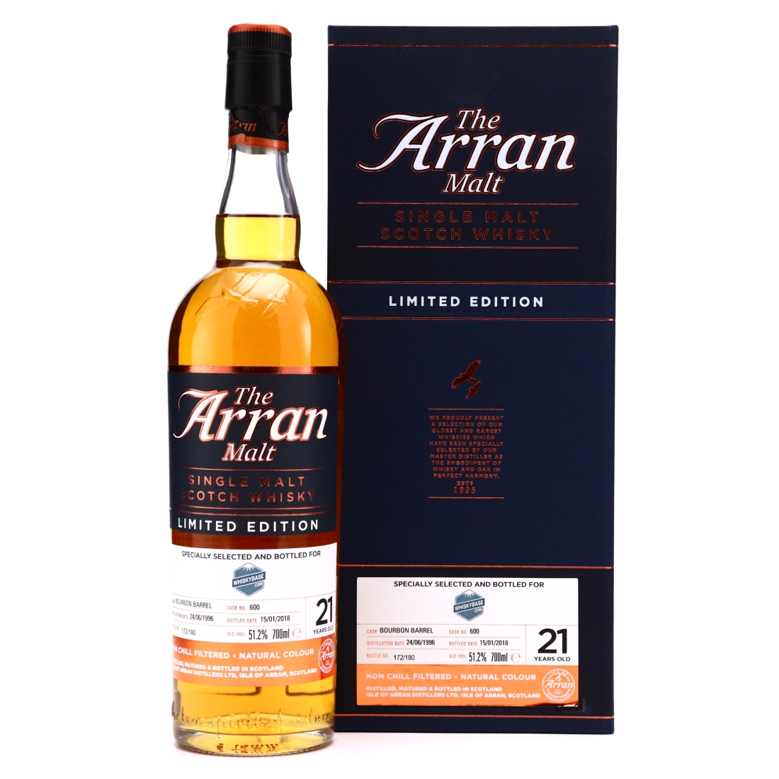 Arran 1996 Single Bourbon Cask 21 Year Old #600 / Whiskybase