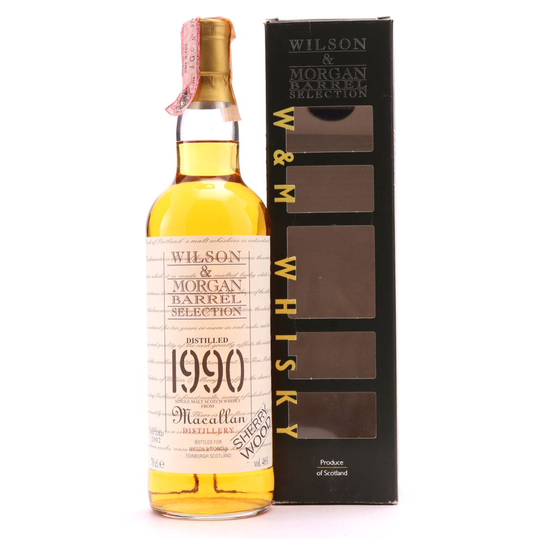 Macallan 1990 Wilson and Morgan 12 Year Old Sherry Wood